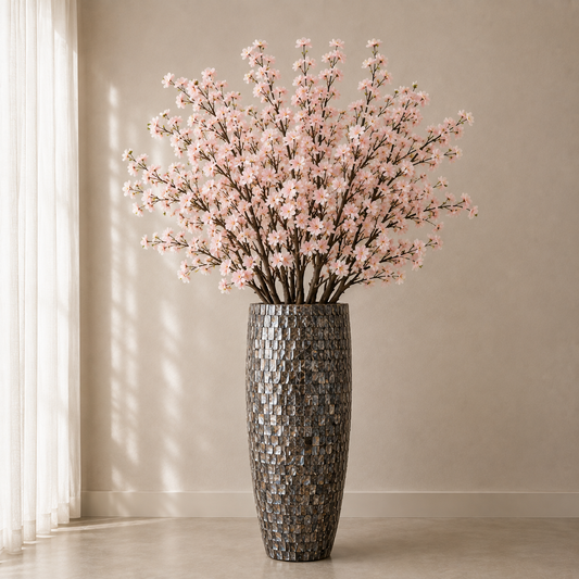 Shell Vase with Decorative Branches Included