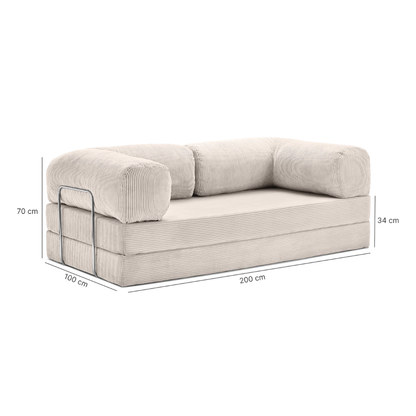 TEDDY Sofa – The Original 2-Seater, 200 x 100 cm, with Full Flexibility